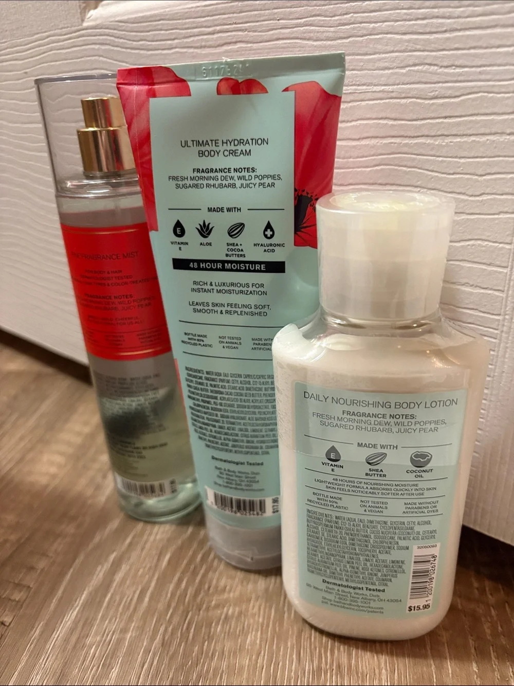 New Bath & Body Works Poppy Set